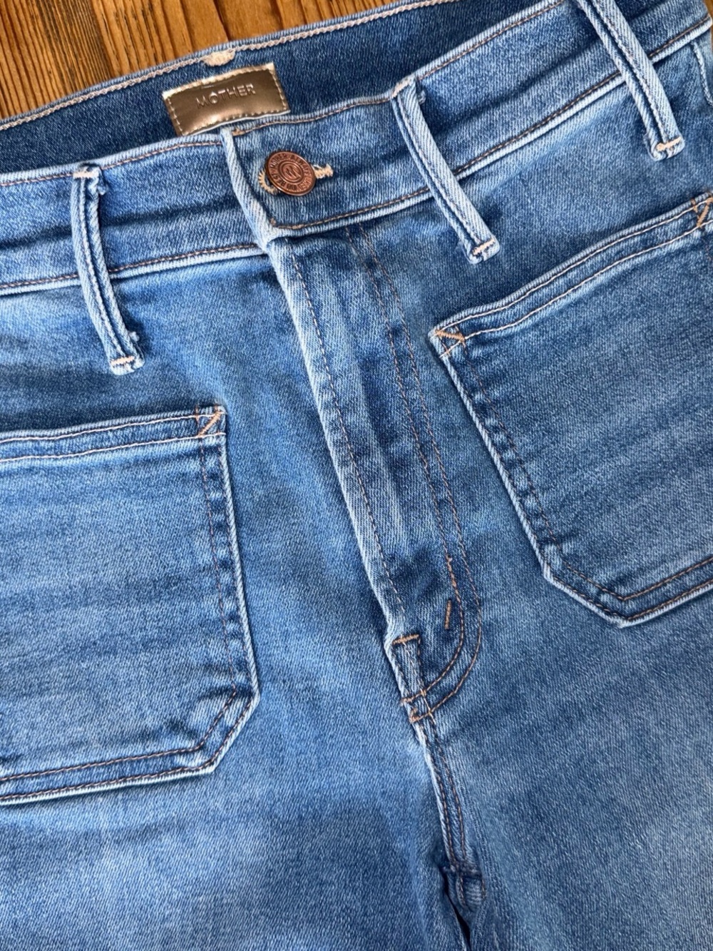 MOTHER The Patch Pocket Insider High Rise Ankle Jeans - Happy Pill -Size 26 - Picture 3 of 8